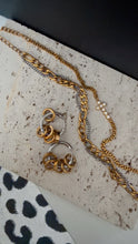 Load image into Gallery viewer, Two Toned Ring Huggie Hoops
