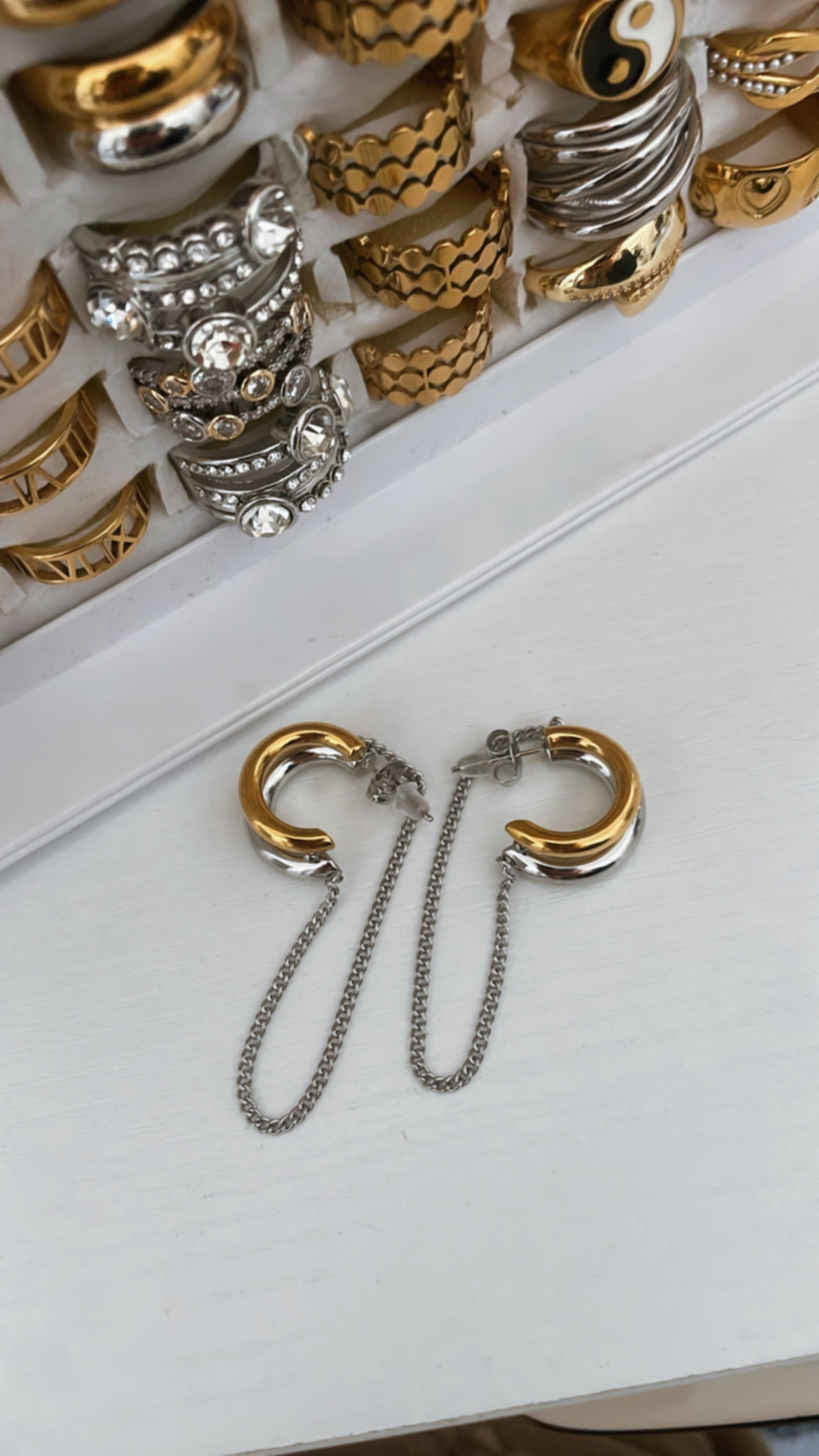 Two Toned Hoops