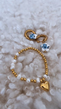 Load image into Gallery viewer, Heart Pearl Stretch Bracelet
