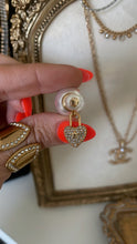 Load image into Gallery viewer, Mismatched Pearl Charm Earrings
