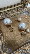 Load image into Gallery viewer, Mismatched Pearl Charm Earrings

