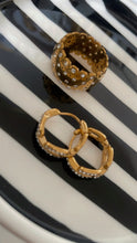 Load image into Gallery viewer, Diamond Huggie Hoops
