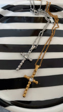 Load image into Gallery viewer, Sale Oversized Bubble Cross Necklace
