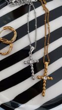 Load image into Gallery viewer, Sale Oversized Bubble Cross Necklace
