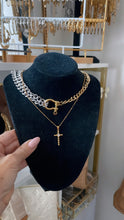 Load image into Gallery viewer, Sale Oversized Bubble Cross Necklace
