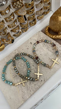 Load image into Gallery viewer, Cross Bead Bracelet
