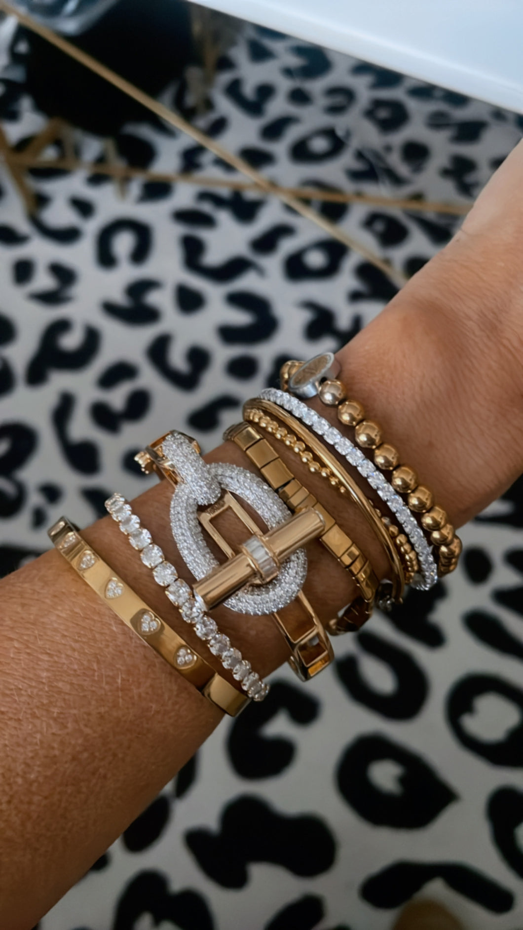 Diamond Lock Bracelet