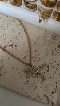 Load image into Gallery viewer, Double Diamond Cross Necklace
