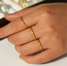 Load image into Gallery viewer, 18k Gold Plated Stacking Ring Set
