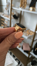 Load image into Gallery viewer, Black and Gold Ring

