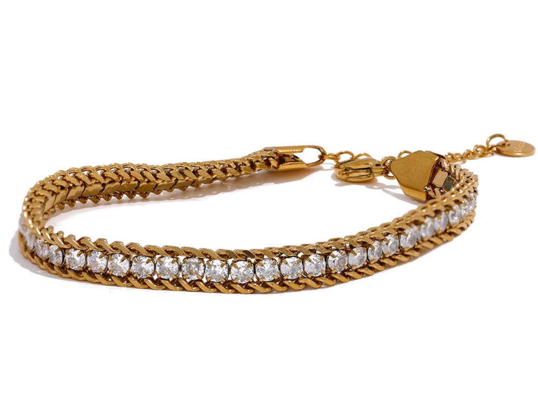 Glam Tennis Bracelet