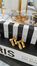 Load image into Gallery viewer, Gold Plated Bow Earrings
