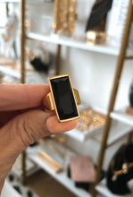Load image into Gallery viewer, Black and Gold Ring
