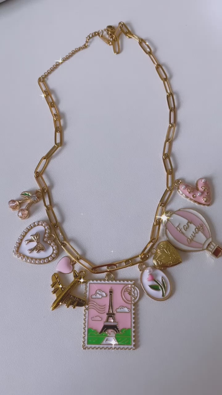 Pink Paris Necklace