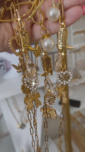Load and play video in Gallery viewer, All Gold Charm Necklace
