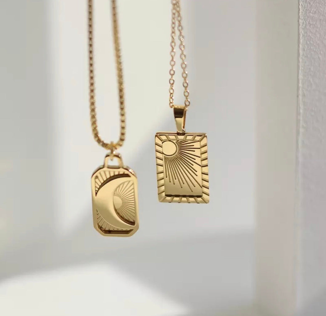 Moon and Sun Necklaces