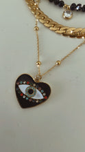 Load image into Gallery viewer, Black Heart Necklace
