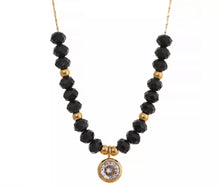 Load image into Gallery viewer, Boho Black Bead Necklace
