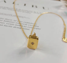 Load image into Gallery viewer, Star Rectangle Necklace
