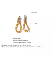 Load image into Gallery viewer, Twisted Glam Earrings
